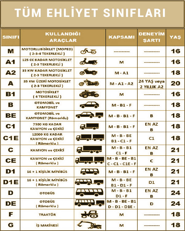 Tüm-Ehliyet-Sınıfları
